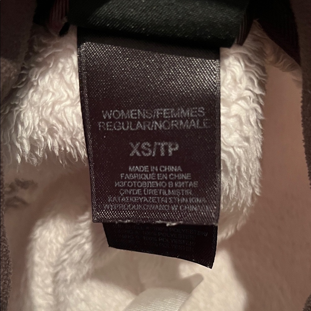 THE NORTH FACE Women's Plush Off-White Full-Zip Fleece Jacket Size XS/TP EUC - Picture 3 of 12